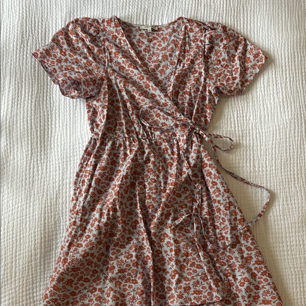 Madewell Floral Wrap Dress